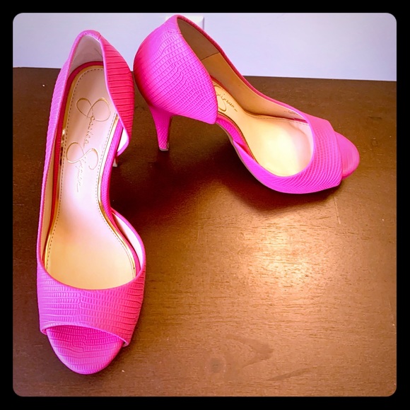 Jessica Simpson Snake Print Heels - Picture 1 of 4